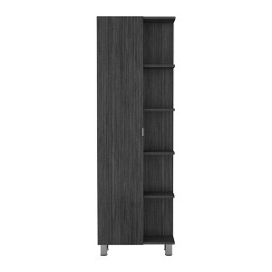 Chery Life Corner Cabinet, Five Open Shelves, Single Door - 1 of 4