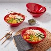 Infuse 4pc 8" Melamine Ramen Bowls Red - 2 of 4