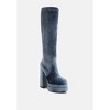 Lazuli High Block Heel Velvet Boot - 2 of 4