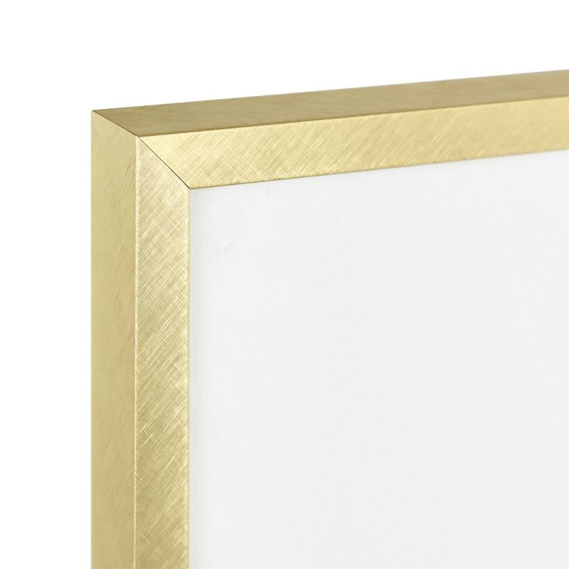 12.9&#34; x 12.9&#34; Matted to 4&#34; x 6&#34; Thin Metal Gallery Frame Brass - Threshold&#8482;, 4 of 14