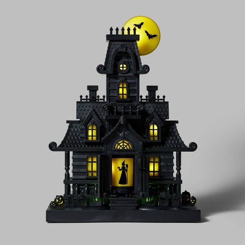 Animated Haunted House Scene Halloween Decorative Prop - Hyde ...