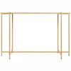 Mark & Day Goldegg 30"H x 47"W x 14"D Modern Gold Console Table - 4 of 4