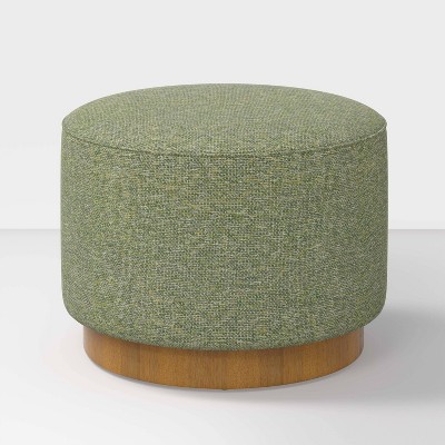 Round Ottoman with Plinth Base - Hearth & Hand™ with Magnolia