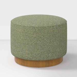 Round Ottoman with Plinth Base - Hearth & Hand™ with Magnolia - 1 of 3