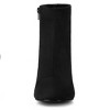 Allegra K Women's Dress Round Toe Side Zip Chunky Heel Ankle Boots - 3 of 4