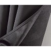 RT Designer Collection Anchorage 2 Pack Blackout Grommet Luxurious Modern Design Curtain Panel Pair 36" x 84" Charcoal - 3 of 4