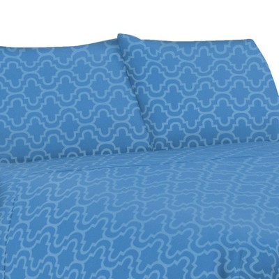 Brushed Cotton Flannel Smooth Heavyweight Soft Modern Contemporary Deep Pocket Sheet Set by Blue Nile Mills
