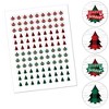 Big Dot of Happiness Holiday Plaid Trees - Buffalo Plaid Christmas Party Round Candy Sticker Favors - Labels Fits Chocolate Candy (1 sheet of 108) - 2 of 4