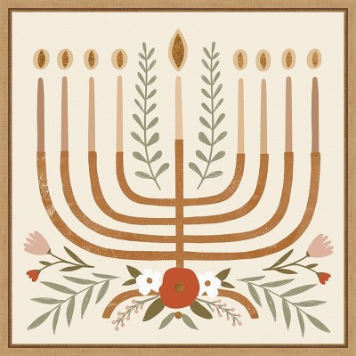 Amanti Art The Festival of Lights by Victoria Barnes Canvas Wall Art Print Framed 22 x 22-in.