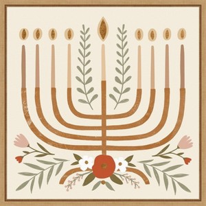 Amanti Art The Festival of Lights by Victoria Barnes Canvas Wall Art Print Framed 22 x 22-in. - 1 of 4
