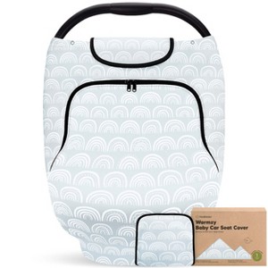 KeaBabies Baby Car Seat Cover for Nursing, Spring, Autumn, Winter, Universal Stretch Fit Car Seat Covers for Babies - 1 of 4