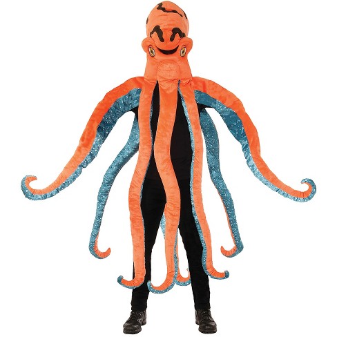 Forum Adult Octopus Mascot Costume - One Size - Orange : Target