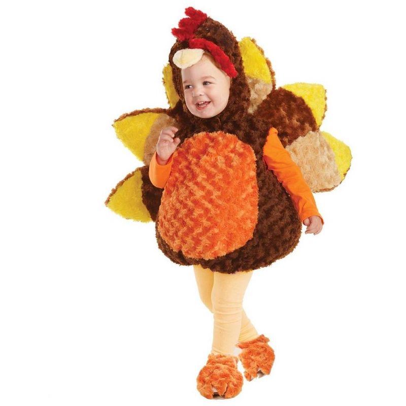 Underwraps Belly Babies Holiday Turkey Costume Child Toddler, 1 of 2