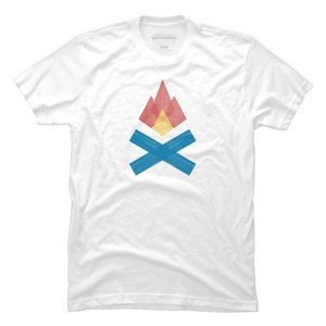 Men's Design By Humans Campfire By elcorette T-Shirt - 1 of 4