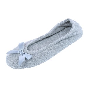 CTM Women's Terry Ballerina Slipper House Shoe - 1 of 4