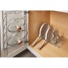 iDESIGN Classico Kitchen Cabinet Storage Organizer for Skillets Pan Chrome: Metal Freestanding Pot Rack, 17" Height - 4 of 4