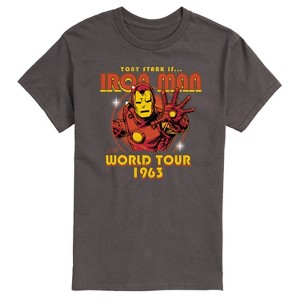 Men's - Marvel - Iron Man Band Tee Style Short Sleeve Graphic T-Shirt - 1 of 4