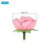 Unique Bargains Mini Silk Fabric Plastic Durable Reusable Artificial Flowers 50 Pcs - 2 of 4