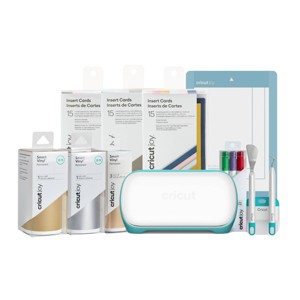 Cricut Joy Smart Vinyl Insert Cards Bundle: Craft Cutting Tools, Electric, Multicolored, 10 Pieces, 1-Year Warranty - 1 of 4