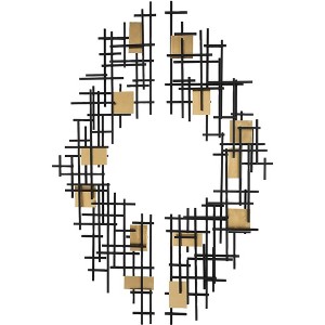 Uttermost Reflection 57 1/2"H Black Gold 2-Piece Metal Wall Art Set - 1 of 1