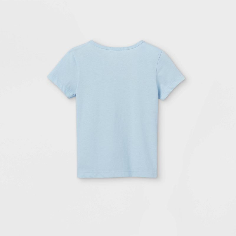 Toddler Girls' Sesame Street 'One Big Family' Short Sleeve Graphic T-Shirt - Blue, 2 of 3