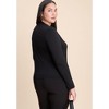 ELOQUII Slit Neck Top - 3 of 4