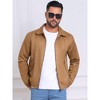 INSPIRE CHIC Men's Casual Collared Zipper Outdoor Vintage Faux Suede Jacket - 4 of 4