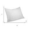 HomeRoots Set of Two Microfiber Down Alternative Medium Standard Size Bed Pillows - 3 of 4