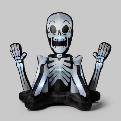 8' LED Skeleton Groundbreaker Inflatable Halloween Decoration - Hyde & EEK! Boutique™