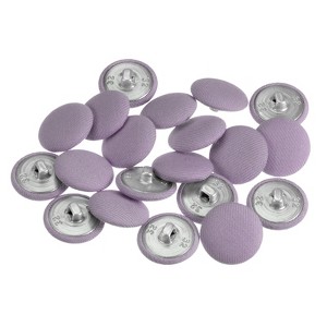 Unique Bargains DIY Craft Metal Shank Cotton Covered Round Sewing Buttons 20 Pcs - 1 of 4