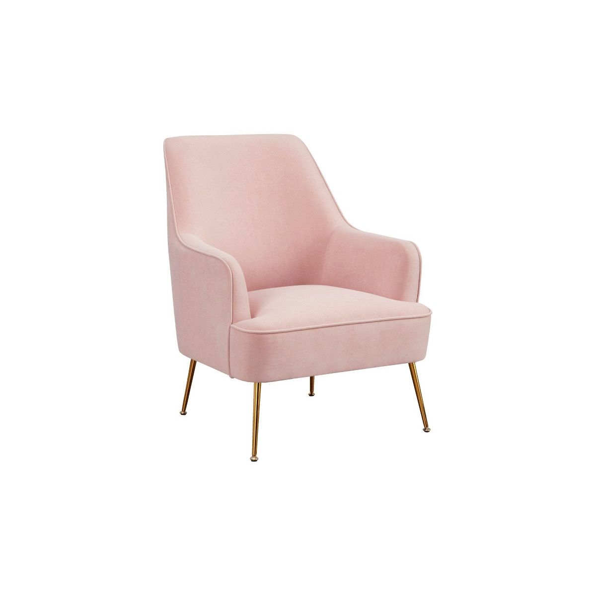 Rebecca Velvet Leisure Chair in Pink | Alpine Furniture - thumbnail 3
