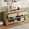 PAGED Vintage Console Table with Drawers & Shelves for Entryway, Entryway Sofa Side Table, Entryway Table with Storage, Sofa Table for Entryway - 2 of 4