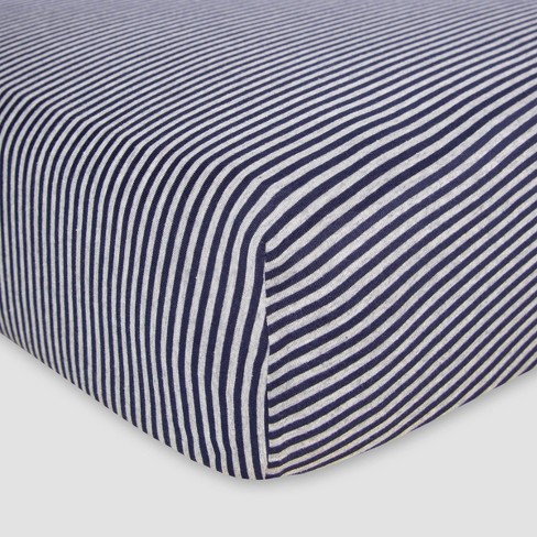 Striped shop crib sheet