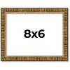 PosterPalooza | Photo Size Textured Gold Picture Frame - UV Acrylic, Foam Board Backing, Hanging Hardware - 3 of 4