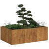 vidaXL Planter Rusty Weathering steel Large Decorative Inlays Planter - 2 of 4