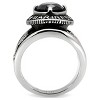 Slickblue Stainless Steel Ring, Men's Ring, Synthetic Glass Montana, Military Style, US Marines, Sizes 7-14 - 4 of 4