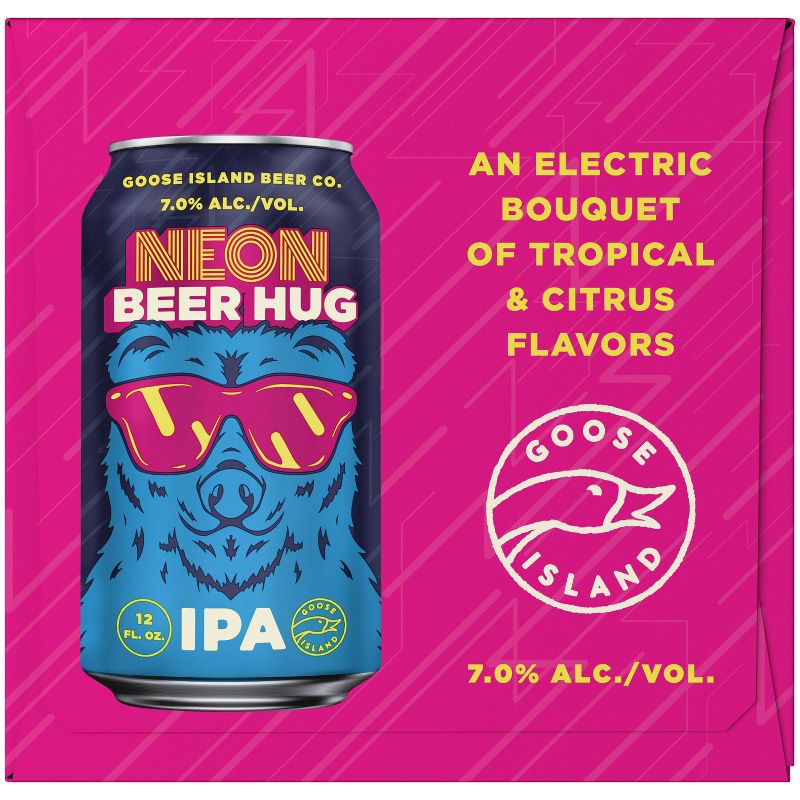 Goose Island Neon Beer Hug IPA - 6pk/12 fl oz Cans, 5 of 12