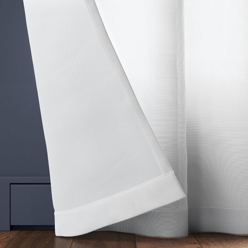 2pk Light Filtering Farrah Curtain Panels White - Threshold™, 4 of 6