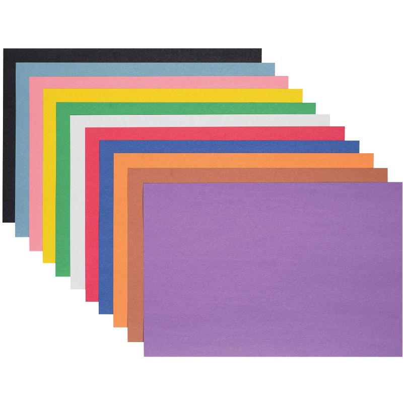 Prang Smart-Stack Groundwood Medium Weight Construction Paper, 12 x 18 Inches, Assorted Colors, 150 Sheets, 3 of 6