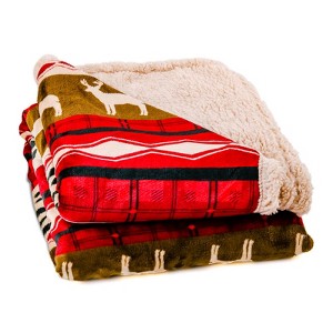 FIONECA Throw Blanket for Couch, 50"x60" Thick and Warm Blanket for Winter, Soft Fuzzy Plush Throw Gift or Sofa Couch Cover for Christmas - 1 of 4