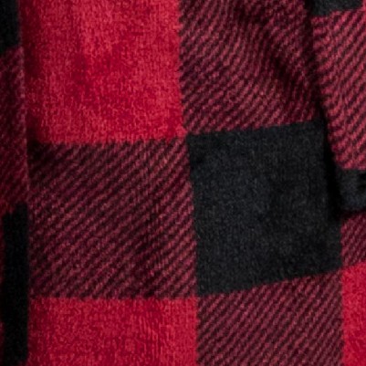plaid red with hood