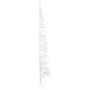 Artificial Half Christmas Tree White PVC Slim Decorative Inlays - 4 of 4