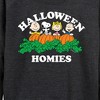 Women's - Peanuts - Halloween Homies Lightweight French Terry Wide Neck Long Sleeve Shirt - 2 of 4