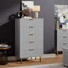 Fluted 5-Drawer Dresser for Bedroom – 48" Tall Modern Chest of Drawers with Deep Drawers and Wide Top - 4 of 4