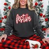 Simply Sage Market Women's  Garment Dyed Graphic Sweatshirt Festive Snowflake - 2 of 4