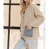 Women's Denim Pocket Cardigan - ADORA - 3 of 4