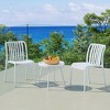 WestinTrends Playa 3-Piece Outdoor Patio Bistro Balcony Furniture Set With Stackable Chairs - 2 of 4