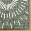 Gertmenian Tropea Tiaret Modern Geometric Green Beige Flatweave Indoor Outdoor Area Rug, 6x9 - 3 of 4