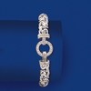 Ross-Simons 0.30 ct. t.w. Diamond and Sterling Silver Byzantine Bracelet - 3 of 4