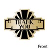 Big Dot of Happiness Roaring 20's - Shaped Thank You Cards - 1920s Art Deco Jazz Party Thank You Note Cards with Envelopes - Set of 12 - 3 of 4